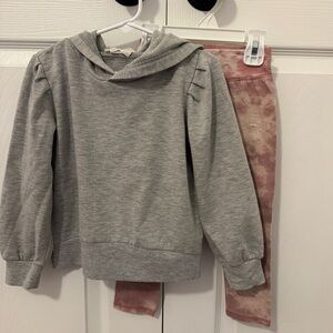 Jessica Simpson Gray and Pink Kids Matching Set